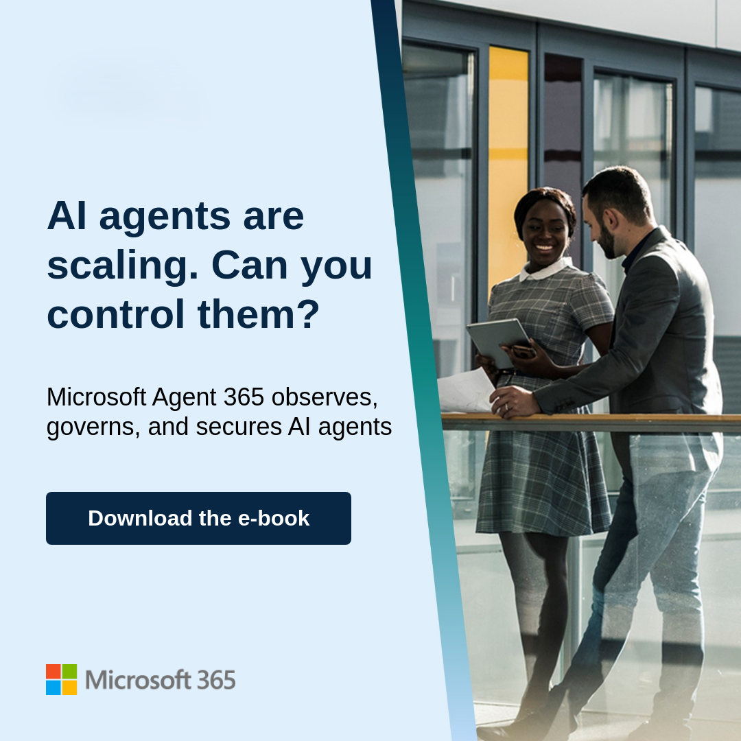 Free e-book: Microsoft Agent 365 — the control plane for AI agents